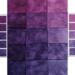 Hand dyed gradient bundle of quilting cotton in shades of purple from lilac to blue violet